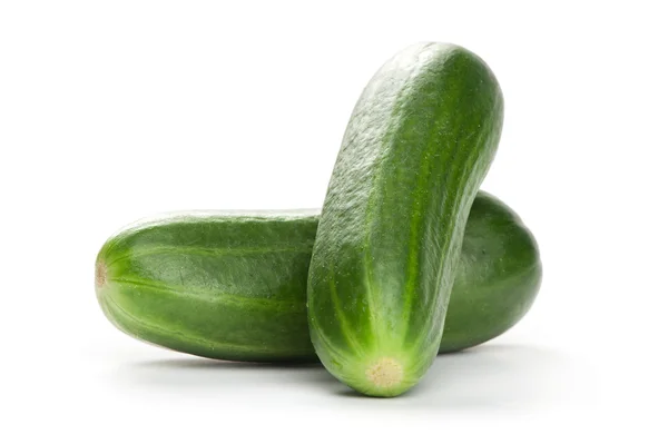 Cucumbers isolated on white — Stock Photo, Image