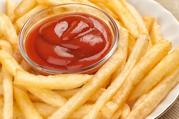 Comida rápida. Batatas fritas — Fotografia de Stock