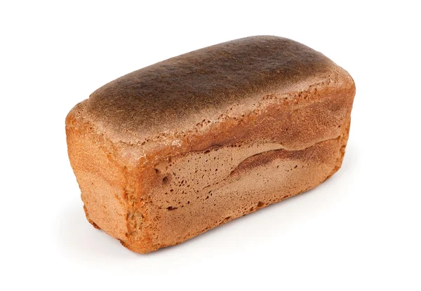 Beyaz arkaplanda çavdar ekmeği — Stok fotoğraf