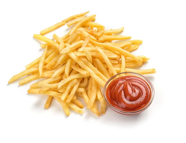 Comida rápida. Batatas fritas — Fotografia de Stock
