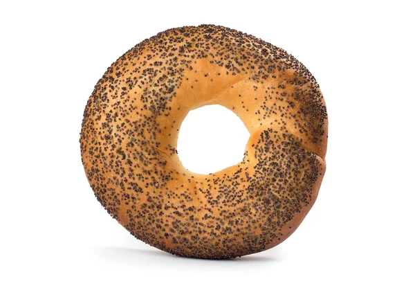 Bagel com sementes de papoila — Fotografia de Stock