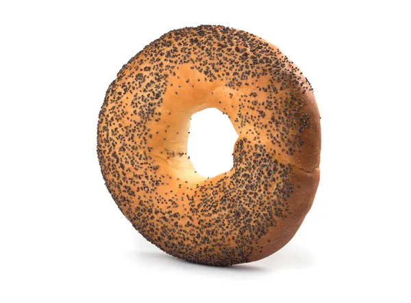 Bagel con semi di papavero — Foto Stock