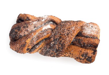 haşhaş tohumu ile dolu tatlı rulo