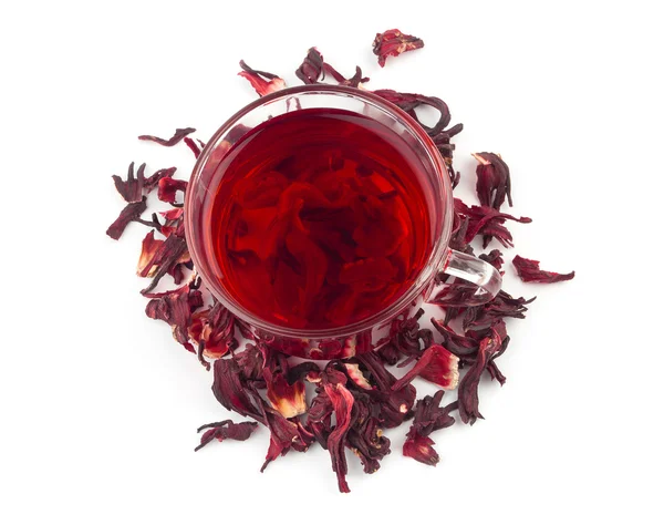 Chá de Hibisco aromático — Fotografia de Stock