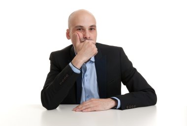 Düşünceli bir iş adamının portresi