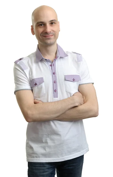 Casual Man in polo t-shirt — Stockfoto