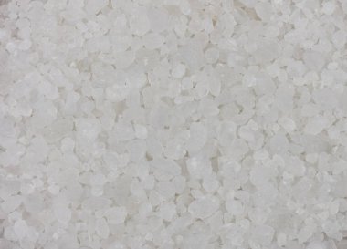 Coarse salt background texture. Top view