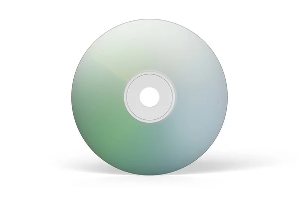 白い背景に隔離されたコンパクトディスク — ストック写真