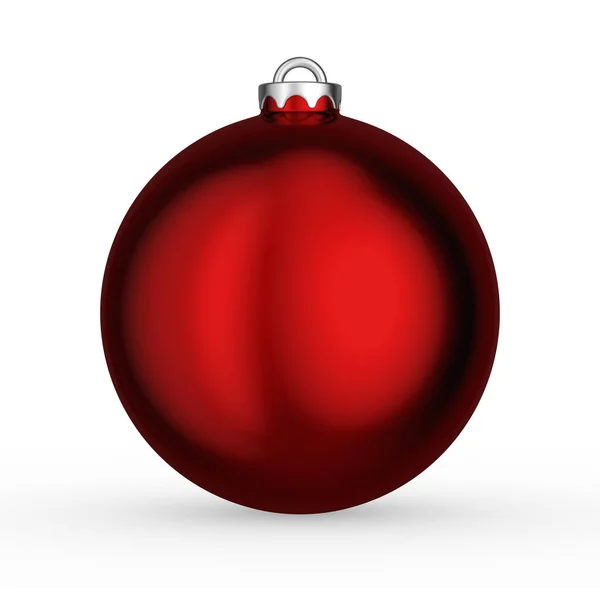 Bolas Navidad Aisladas Sobre Fondo Blanco Ilustración — Foto de Stock