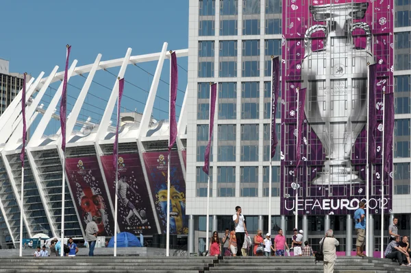 KYIV, UKRAINE - JUNE 24: Olympic stadium (NSC Olimpiysky) - main — Stock Photo, Image