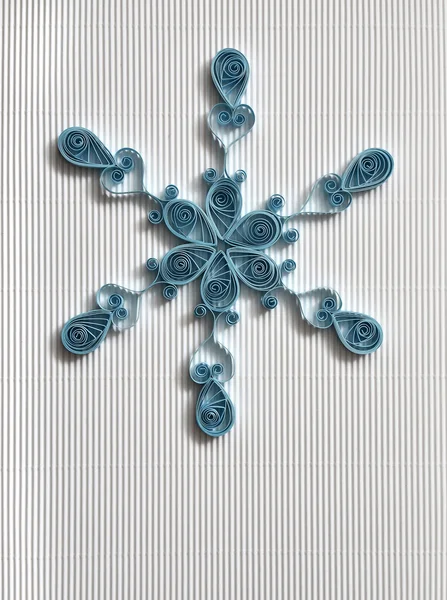 Christmas background with paper snowflake. — Stock Photo, Image