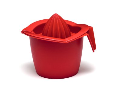 beyaz izole plastik narenciye sıkacağı