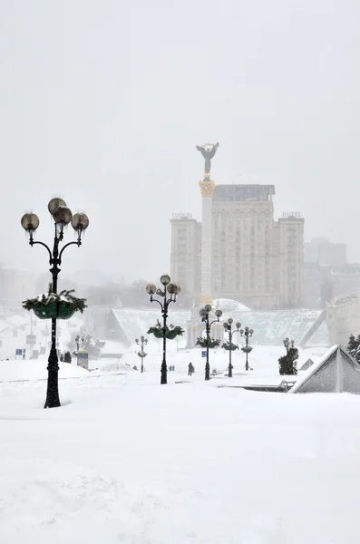 Київ в зимовий період — стокове фото