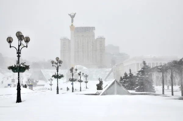 Kiev in de winter — Stockfoto