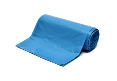 Çöp torbası beyaz arkaplanda izole edilmiş