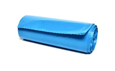 Çöp torbası beyaz arkaplanda izole edilmiş