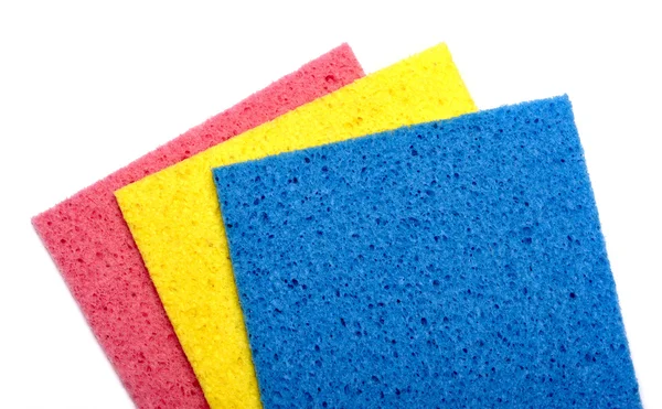 Colorful sponge on white background — Stock Photo, Image