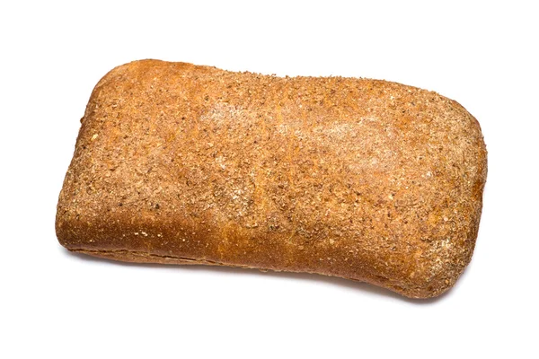 Fresh whole rye bread over white background — Stock Photo, Image