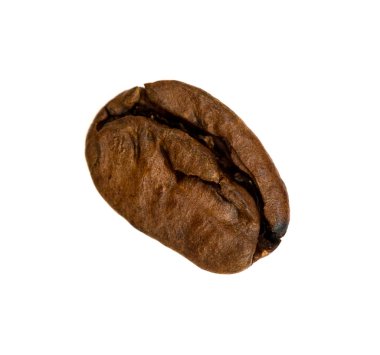 Kahve çekirdeği beyaz arka planda izole edilmiş.