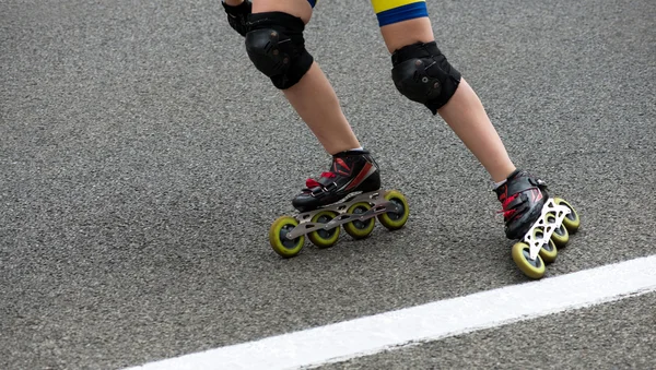 Patinage à roues alignées — Photo