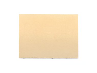 kahverengi kağıt not defteri. Beyaz arka plan üzerinde izole