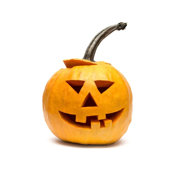 Halloween-Kürbis auf weißem Hintergrund — Stockfoto
