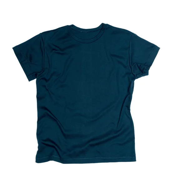 Dark blue tshirt template ready for your own graphics — Stock Photo, Image