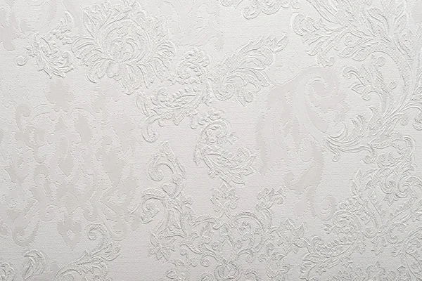 Light gray baroque wallpaper background — Stock Photo, Image