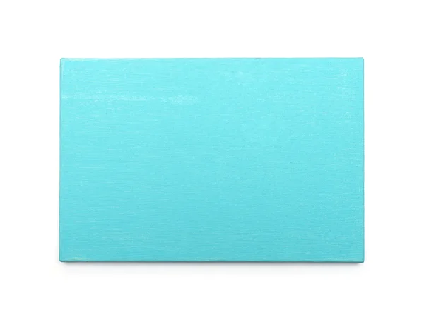Modré plátno na nosítkách. izolované na bílém — Stock fotografie