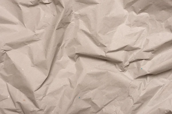 Closeup of crumpled Kraft paper — Stock Photo, Image