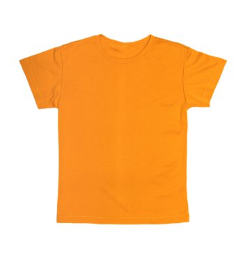 Beyaz arkaplanda izole edilmiş t-shirt