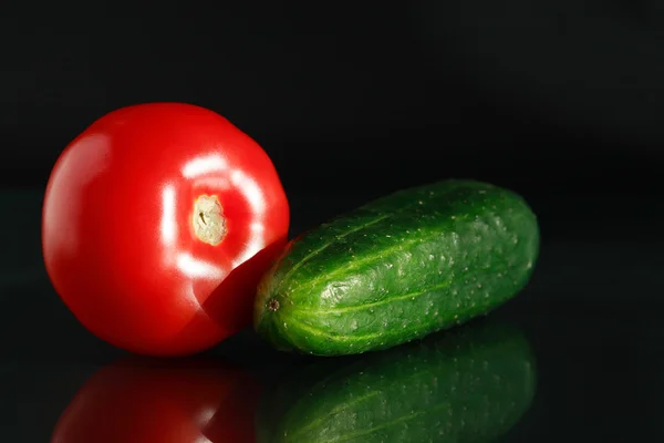 Zelenina na tmavé — Stock fotografie