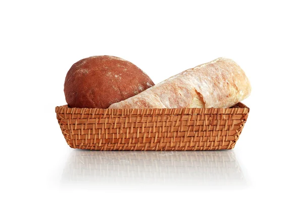Pão na cesta — Fotografia de Stock