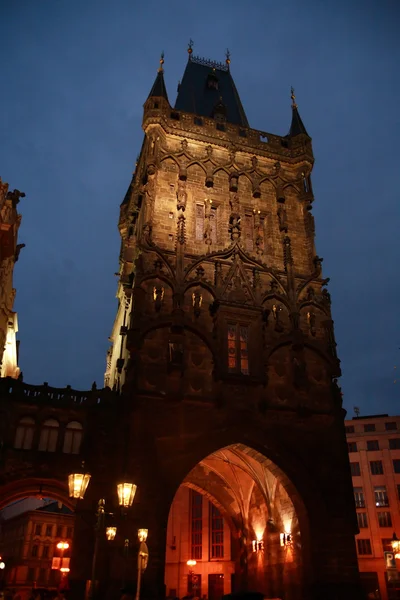 Noche Praga — Foto de Stock