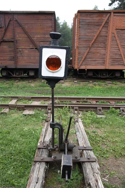 Velho interruptor ferroviário — Fotografia de Stock