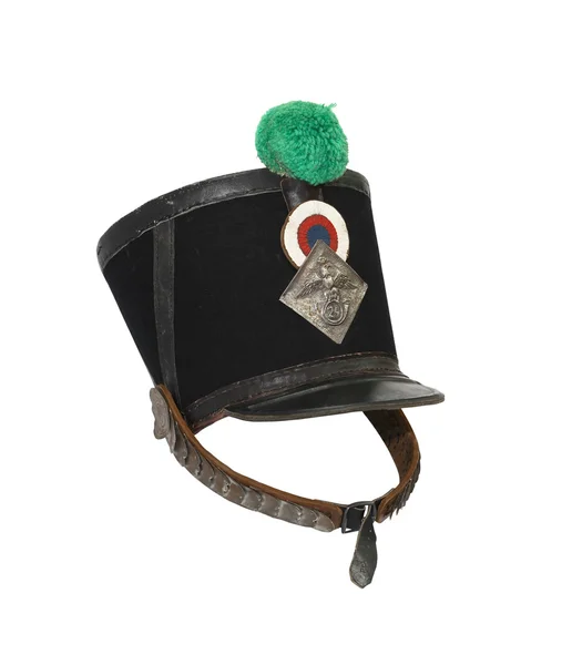 Eski Fransız sorguçlu asker şapkası — Stok fotoğraf