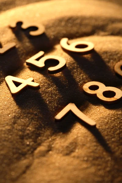 Numbers On Sand — Stock Photo, Image