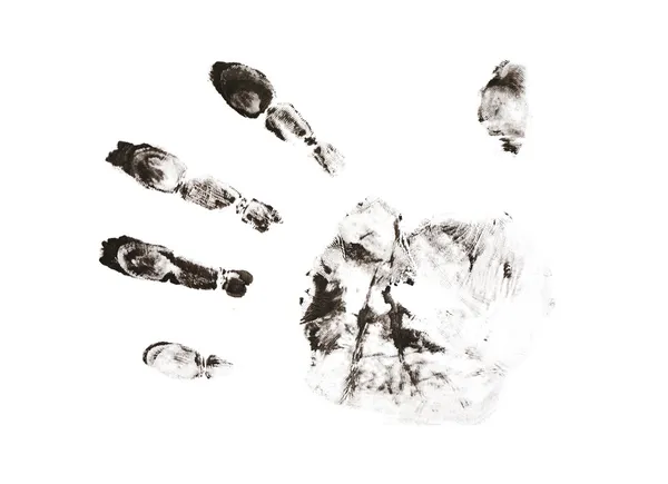 Δακτυλικά αποτυπώματα σε λευκό — Φωτογραφία Αρχείου