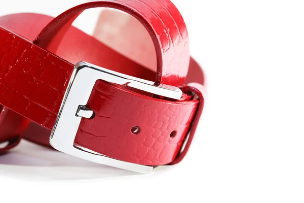 Red Leather Belt — Stock Photo, Image