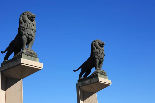 Sculpture des lions — Photo