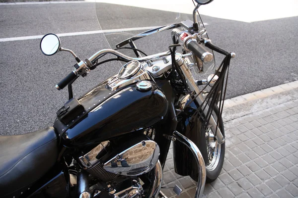Motorrad auf Straße — Stockfoto