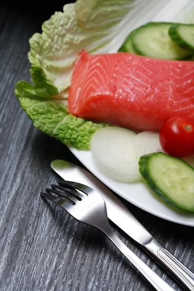 Trout And Vegetables — Stock Photo, Image