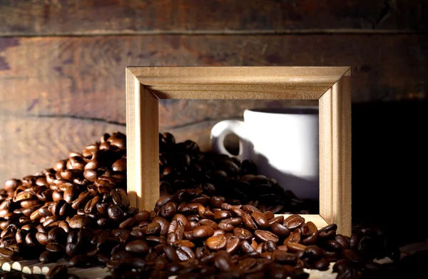 Coffee And Wood — Stock Photo, Image