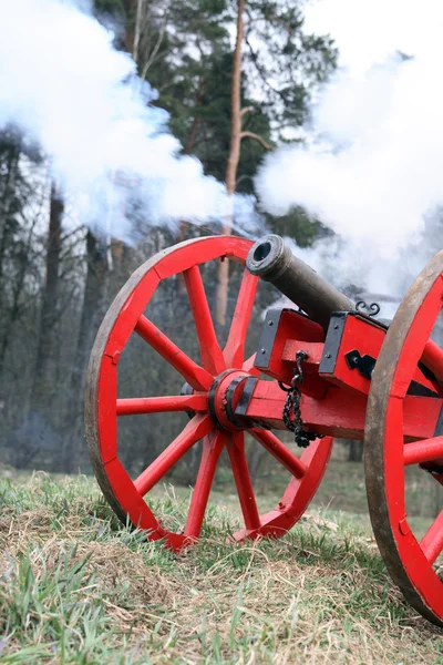 Cannone sparato — Foto Stock