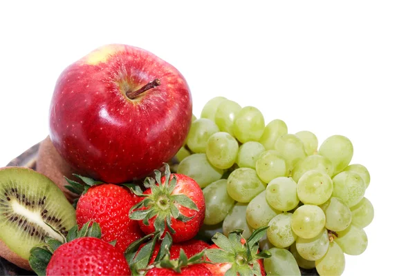 Frutas em branco — Fotografia de Stock