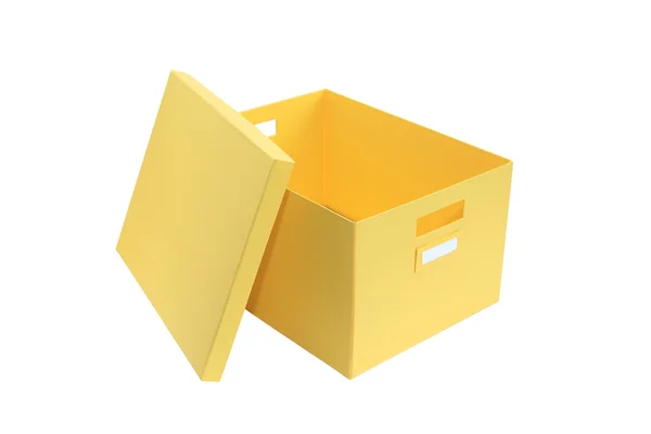 Κίτρινο κουτί — Φωτογραφία Αρχείου