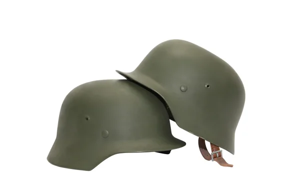 Duitse militaire helmen — Stockfoto