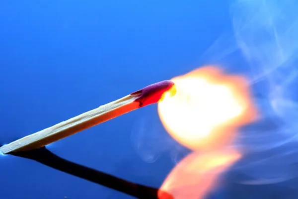 Burning Match — Stock Photo, Image