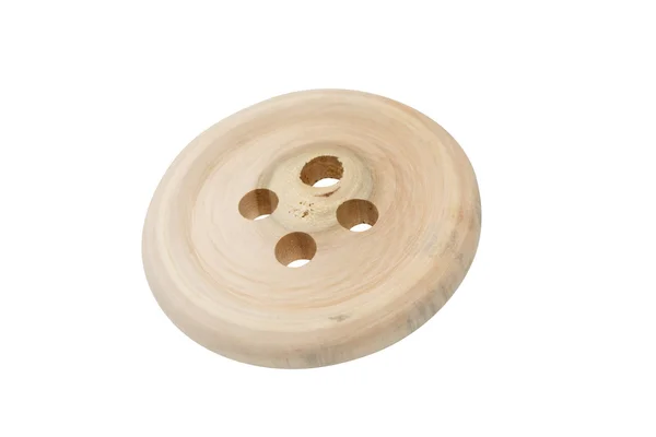 Wooden Button — Stock Photo, Image