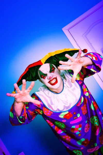 Clown spaventoso — Foto Stock